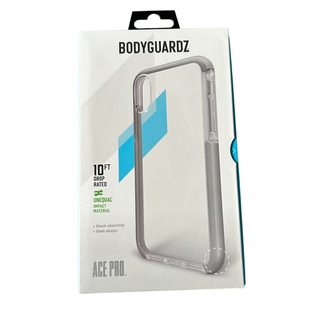 Bodyguardz Clear IPhone XS Max silver sleek design case